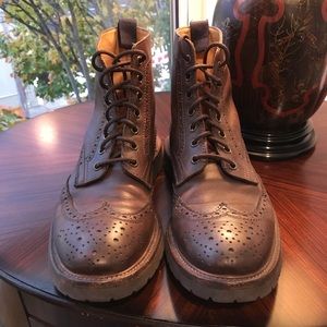 Brunello Cucinelli wingtip brogue boots size 8-8.5
